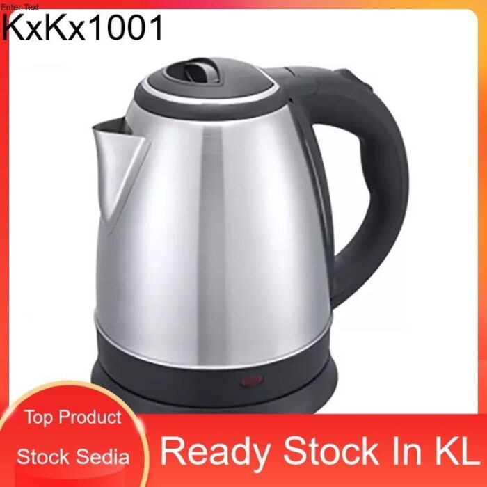 Kettle Stainless Steel 2Liter Electric Kettle Ketel Teko Jug Cerek Elektrik Tea Maker Hot Water Pemanas air panas