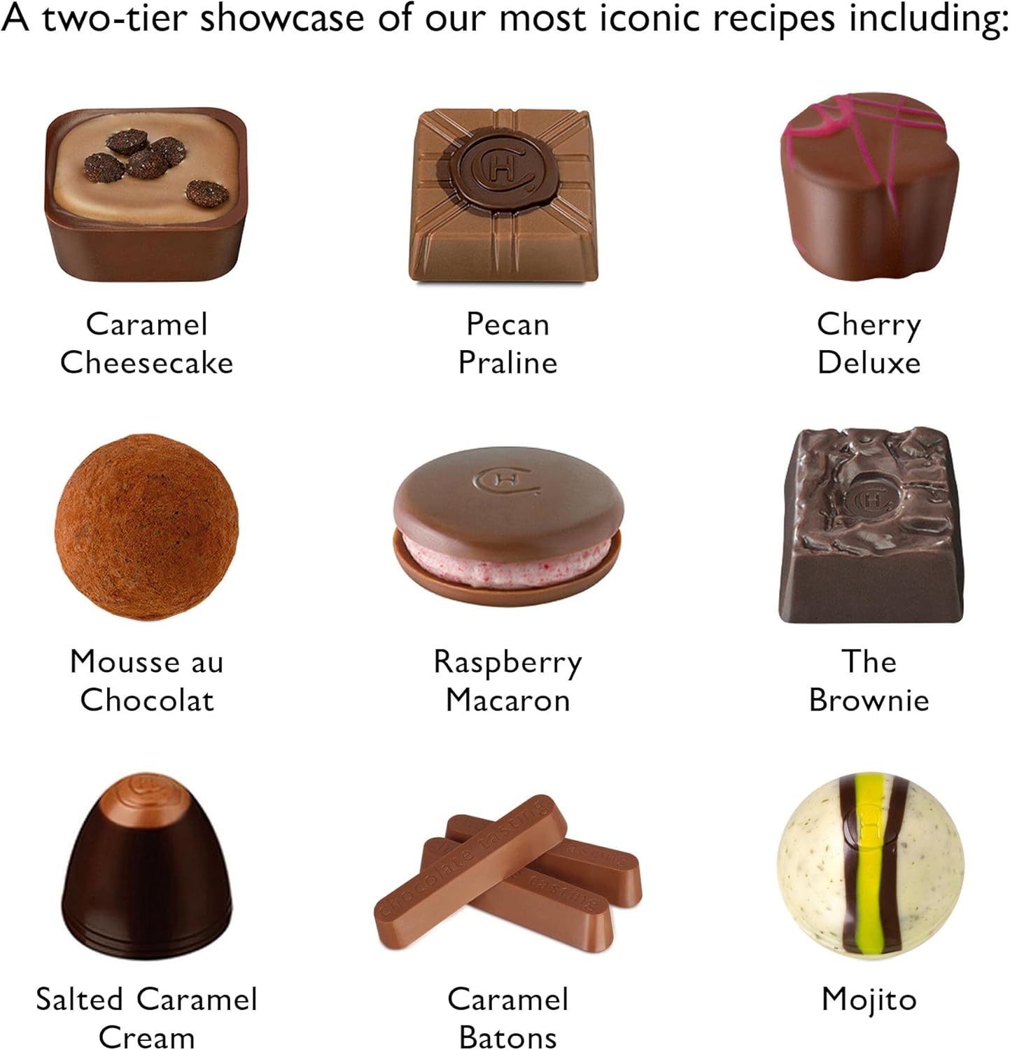 【Flash Sale】Hotel Chocolat Classic Cabinet 600g - Assortment of 61 Milk, White and Dark Chocolates - Large Chocolate Gift Box for Birthday - Image 3