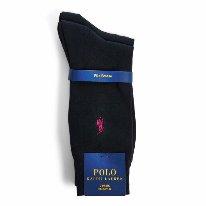 2 Pack Flat Crew Socks