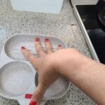 1pc Household Maifanshi 4-Compartment Non-Stick Aluminum Frying Pan with Wooden Handle - Multi-Use Breakfast Eggs, Hamburgers, Steaks & Shrimp Cookware, Even Heat Distribution, Easy Clean, Multicompartment Cooker | Ergonomic Kitchenware | Easyclean Surface photo review